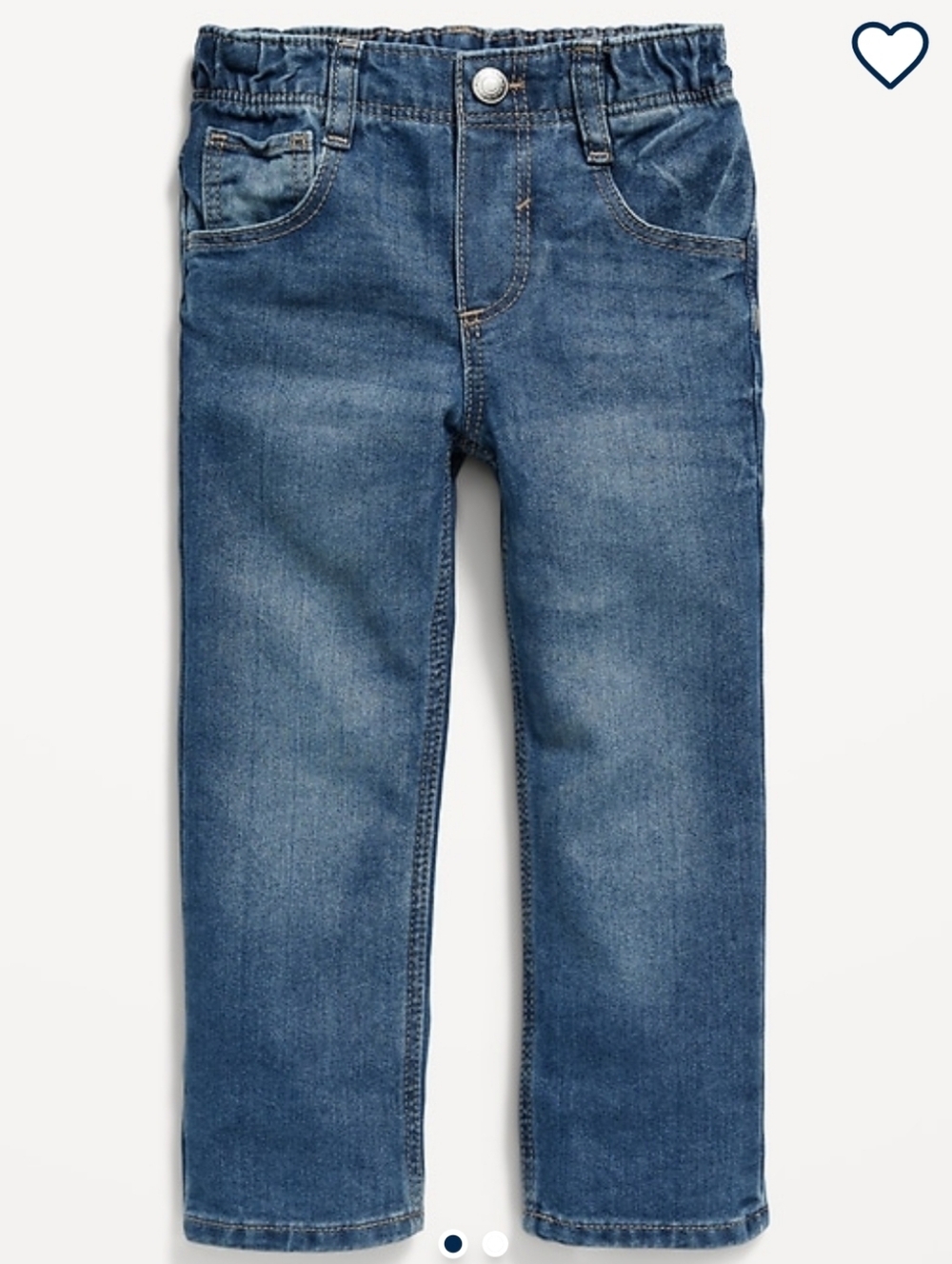 Old Navy Boys Blue Straight-Leg Adjustable Waist Jeans, 3T